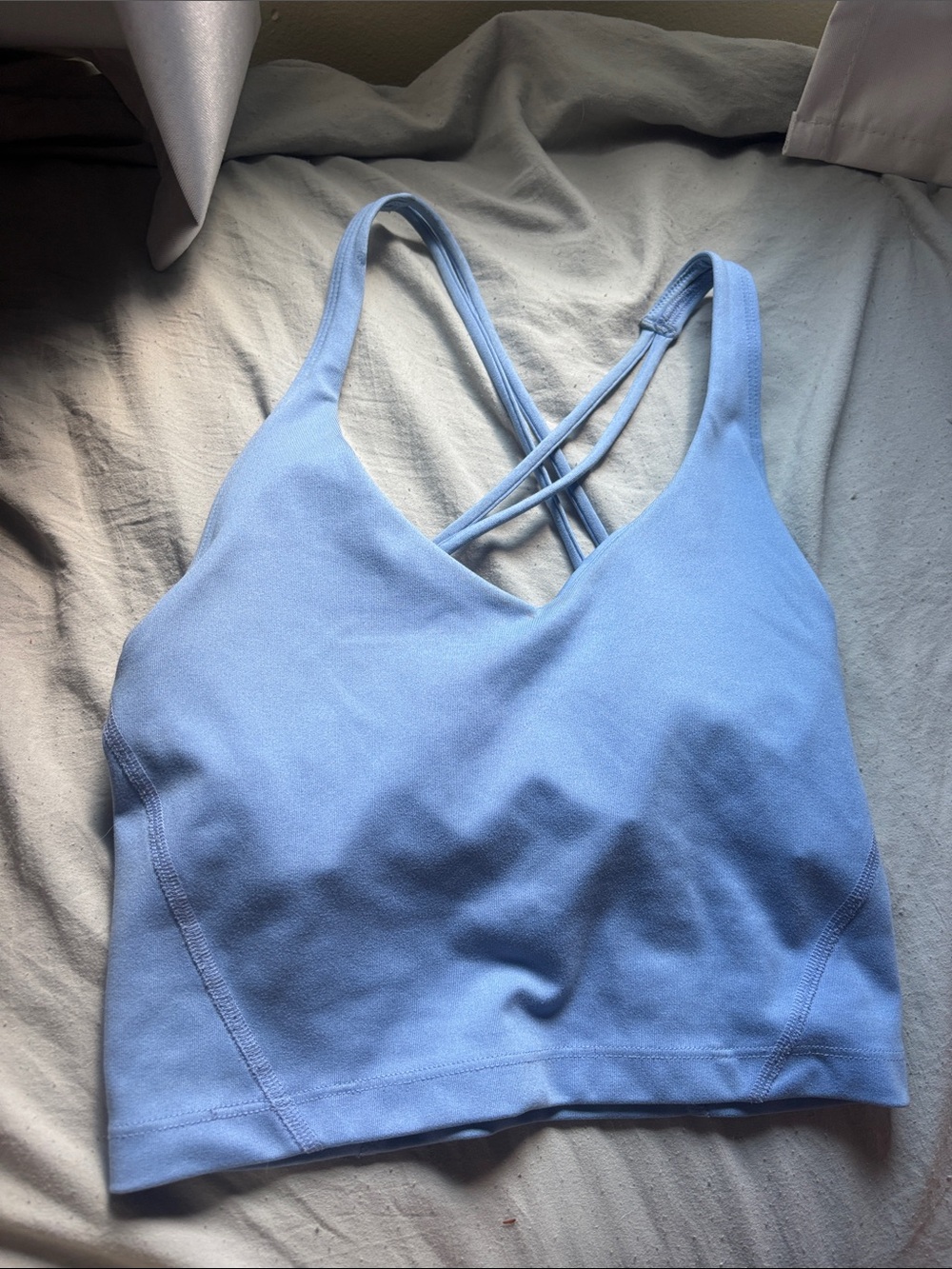 Gilly Hicks Powder Blue Cross-Back Bralette Tank